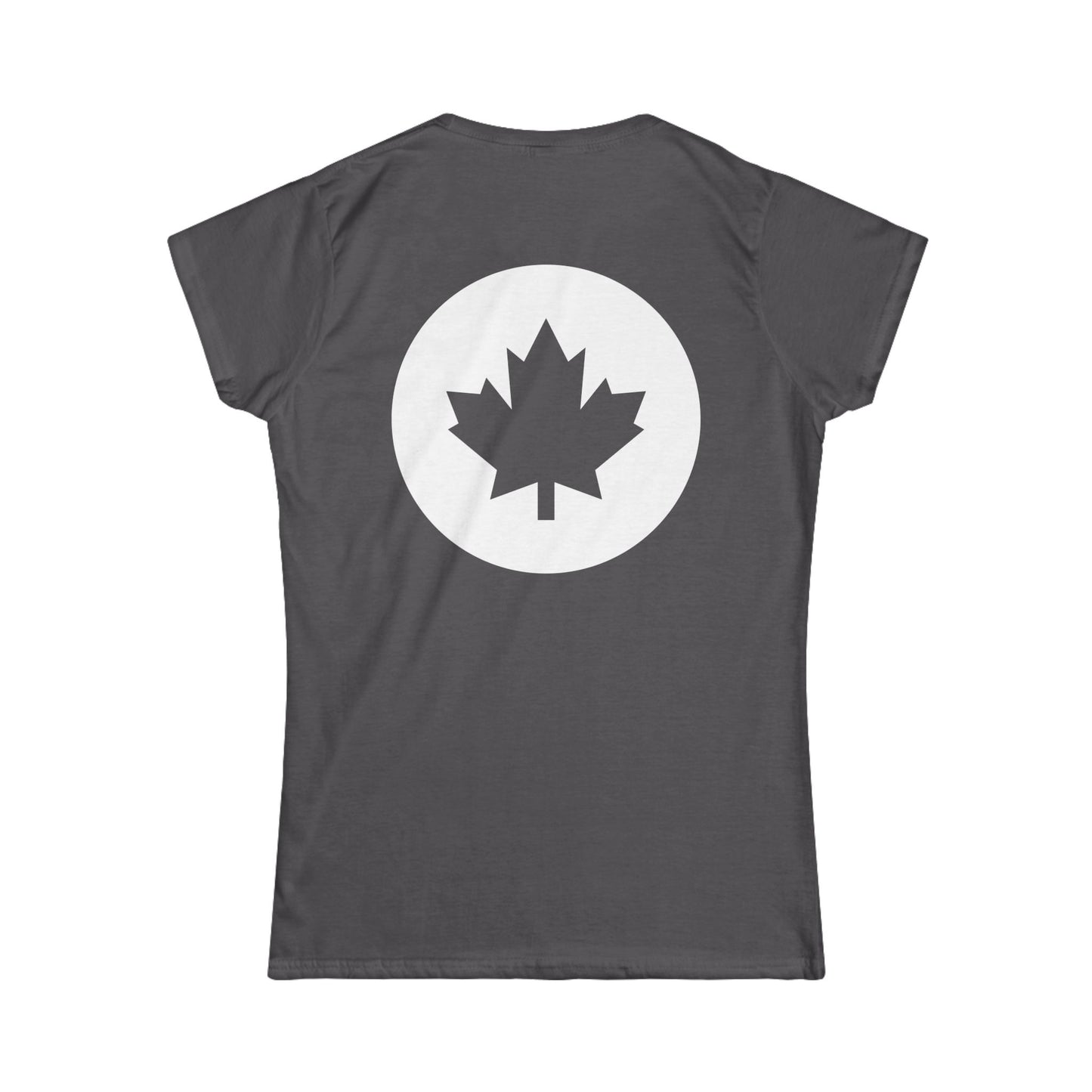 Canadian Women's Softstyle Tee - Celebrate Your Heritage Made In Canada! Printed In Canada!