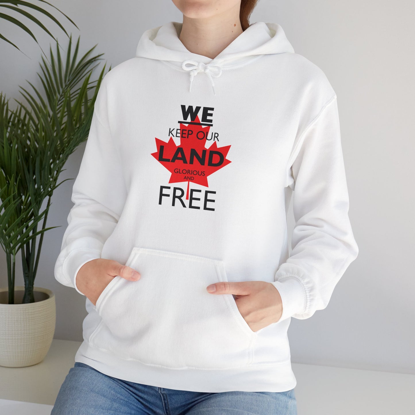 Made in Canada! Shop Local Buy Canadian - Freedom Land Canada Unisex Hoodie - Canadian Pride -