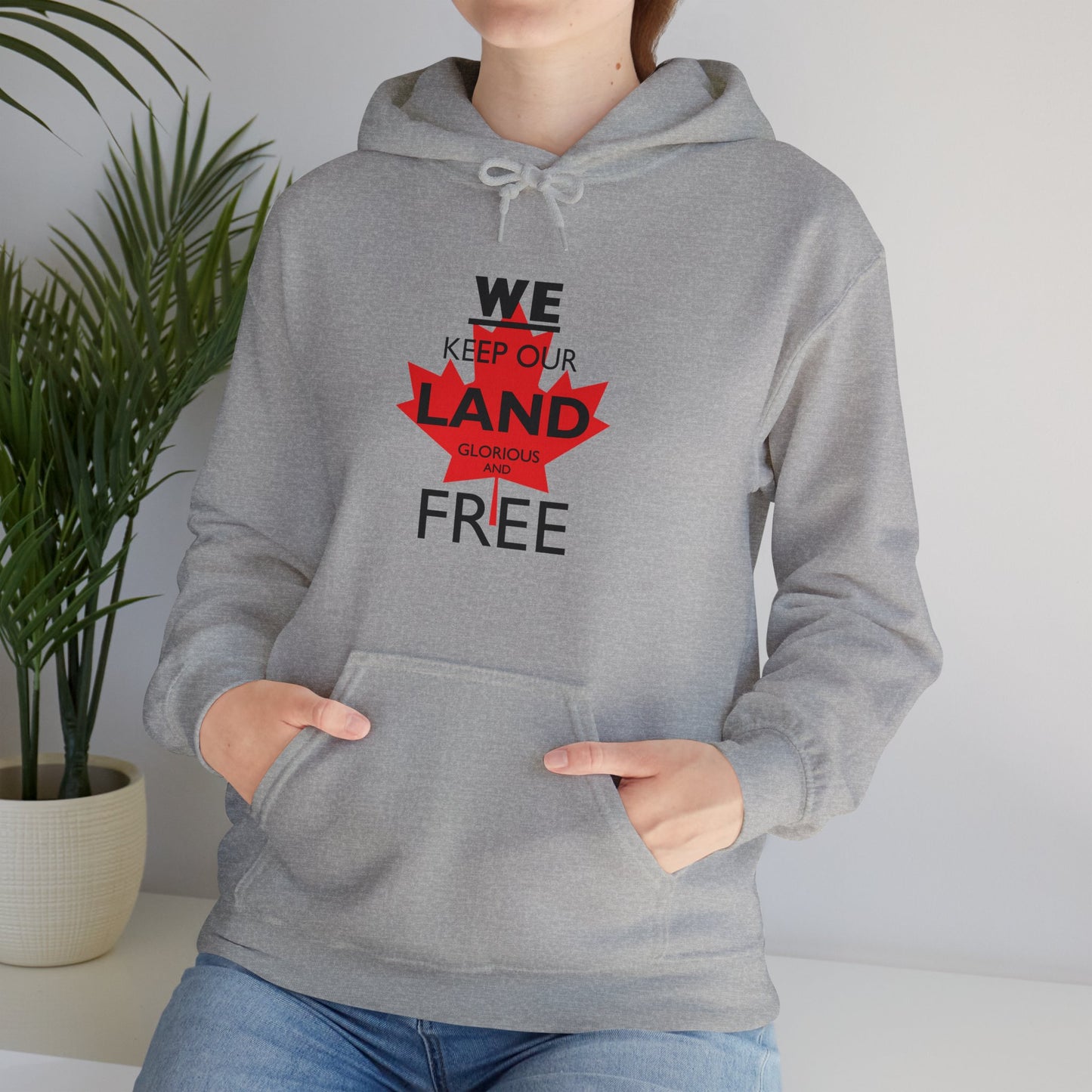 Made in Canada! Shop Local Buy Canadian - Freedom Land Canada Unisex Hoodie - Canadian Pride -