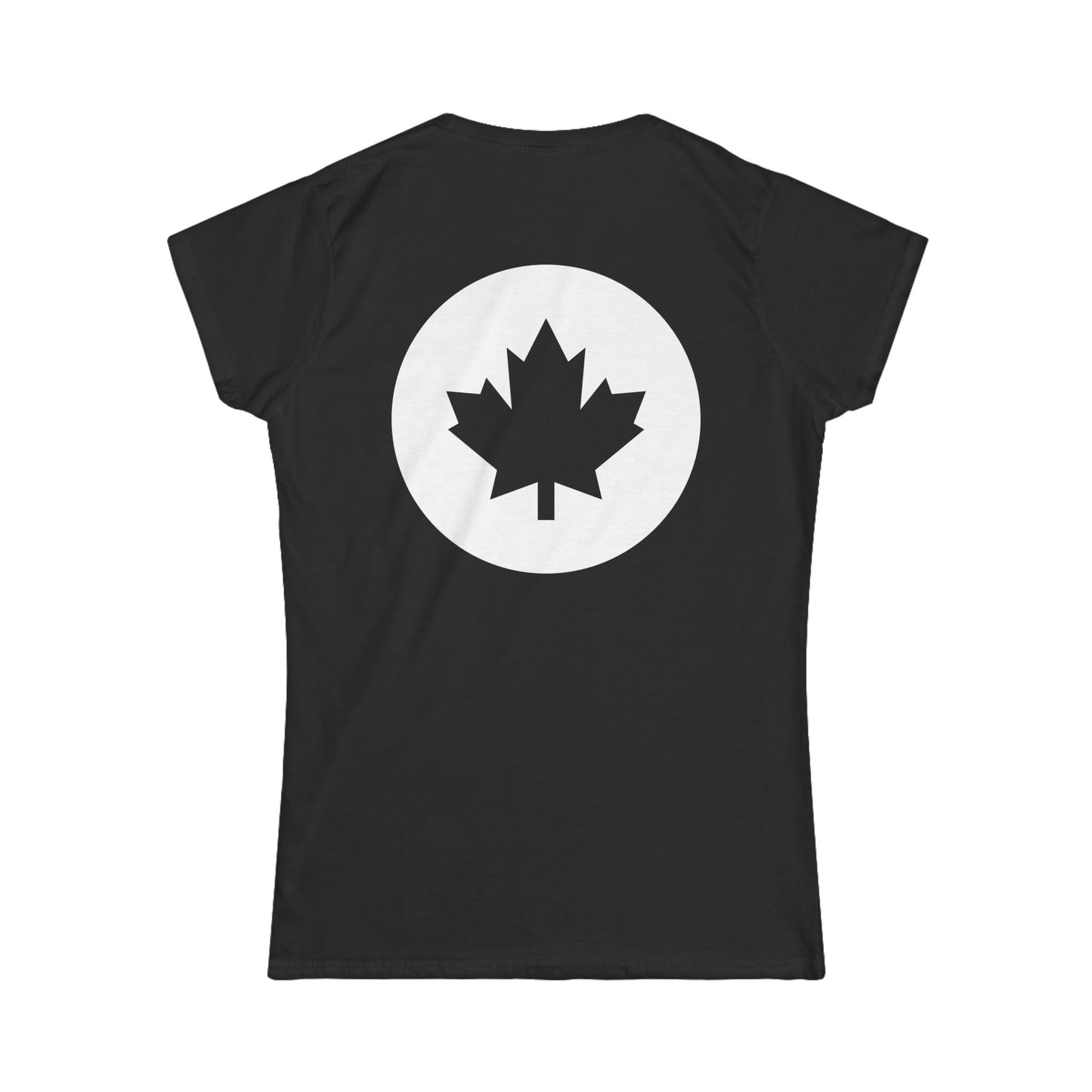 Canadian Women's Softstyle Tee - Celebrate Your Heritage Made In Canada! Printed In Canada!