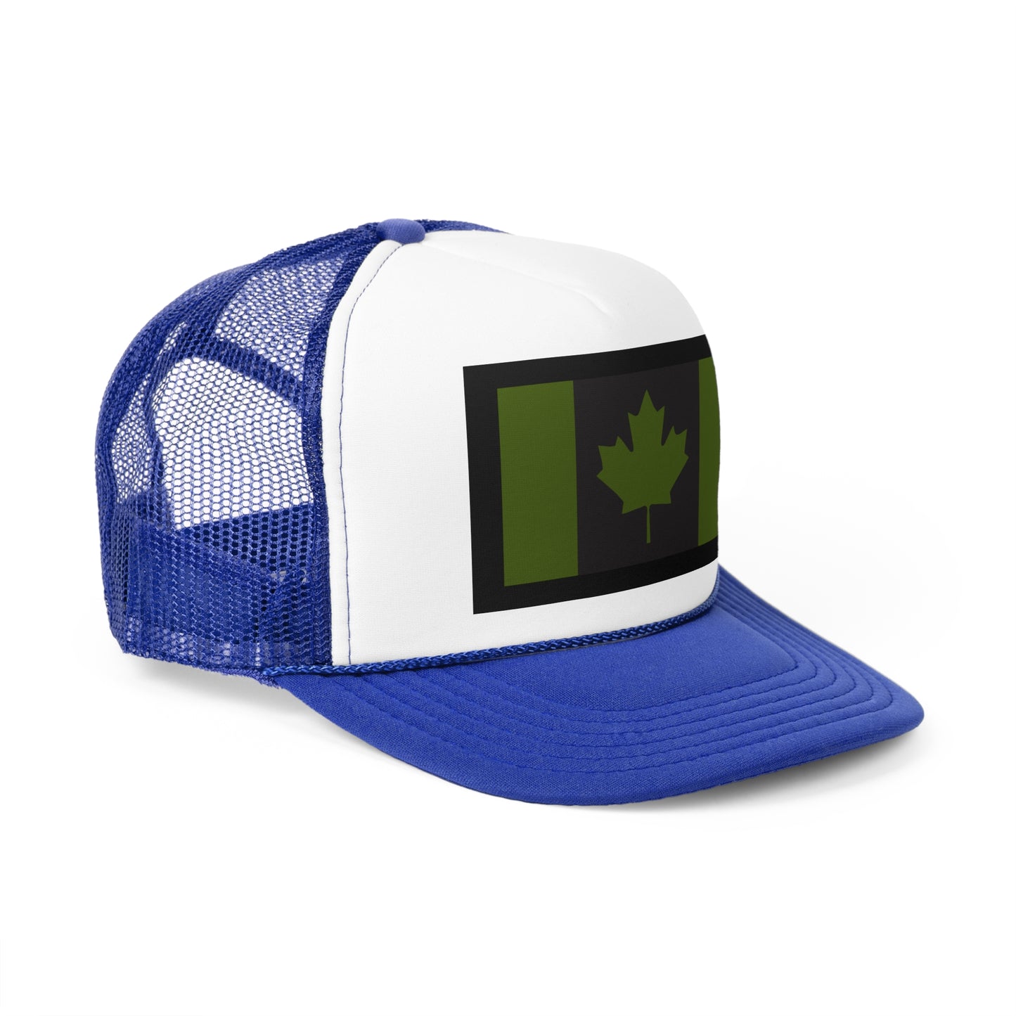 Canadian Maple Leaf Trucker Cap - CANADIAN CAD GREEN - Designed and Printed in Canada