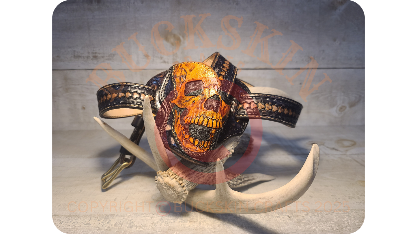 BLACK DEATH SKULL AND BONES FULL KIT