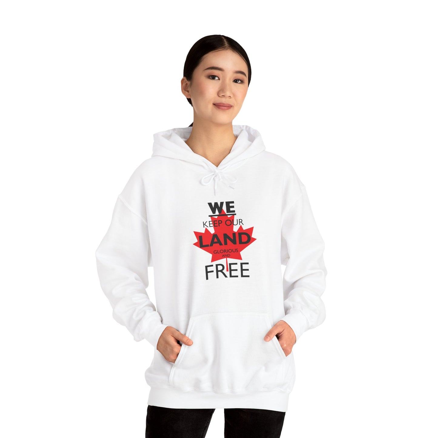 Made in Canada! Shop Local Buy Canadian - Freedom Land Canada Unisex Hoodie - Canadian Pride -