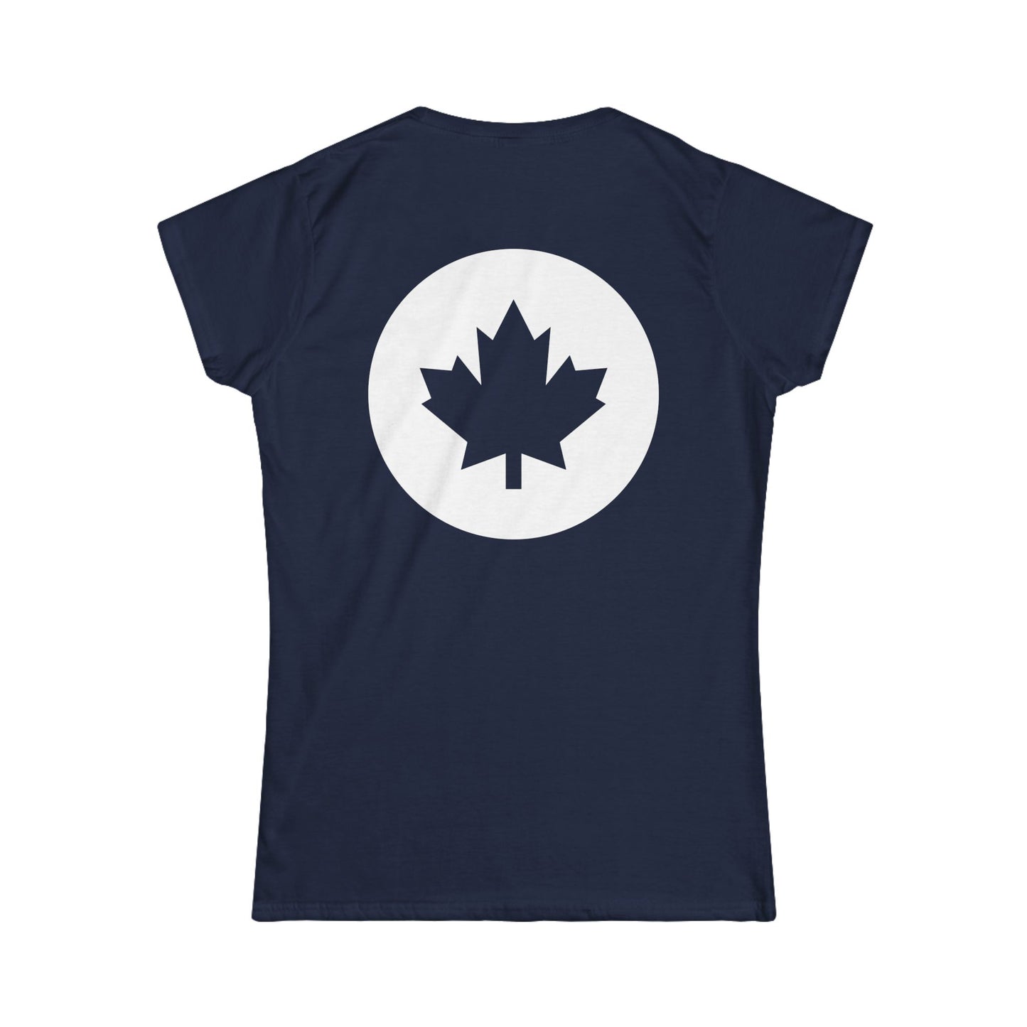 Canadian Women's Softstyle Tee - Celebrate Your Heritage Made In Canada! Printed In Canada!