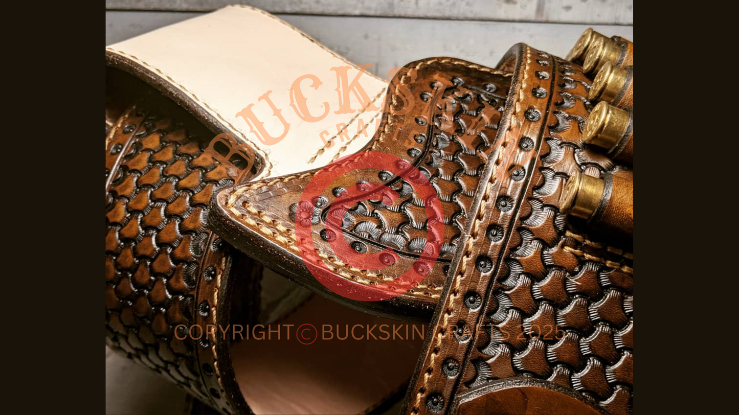 DELUXE DARK RIDER MARES LEG HOLSTER RIG
