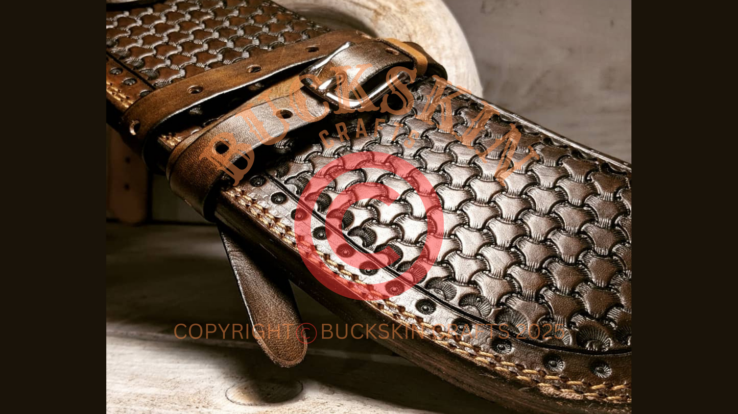 DELUXE DARK RIDER MARES LEG HOLSTER RIG
