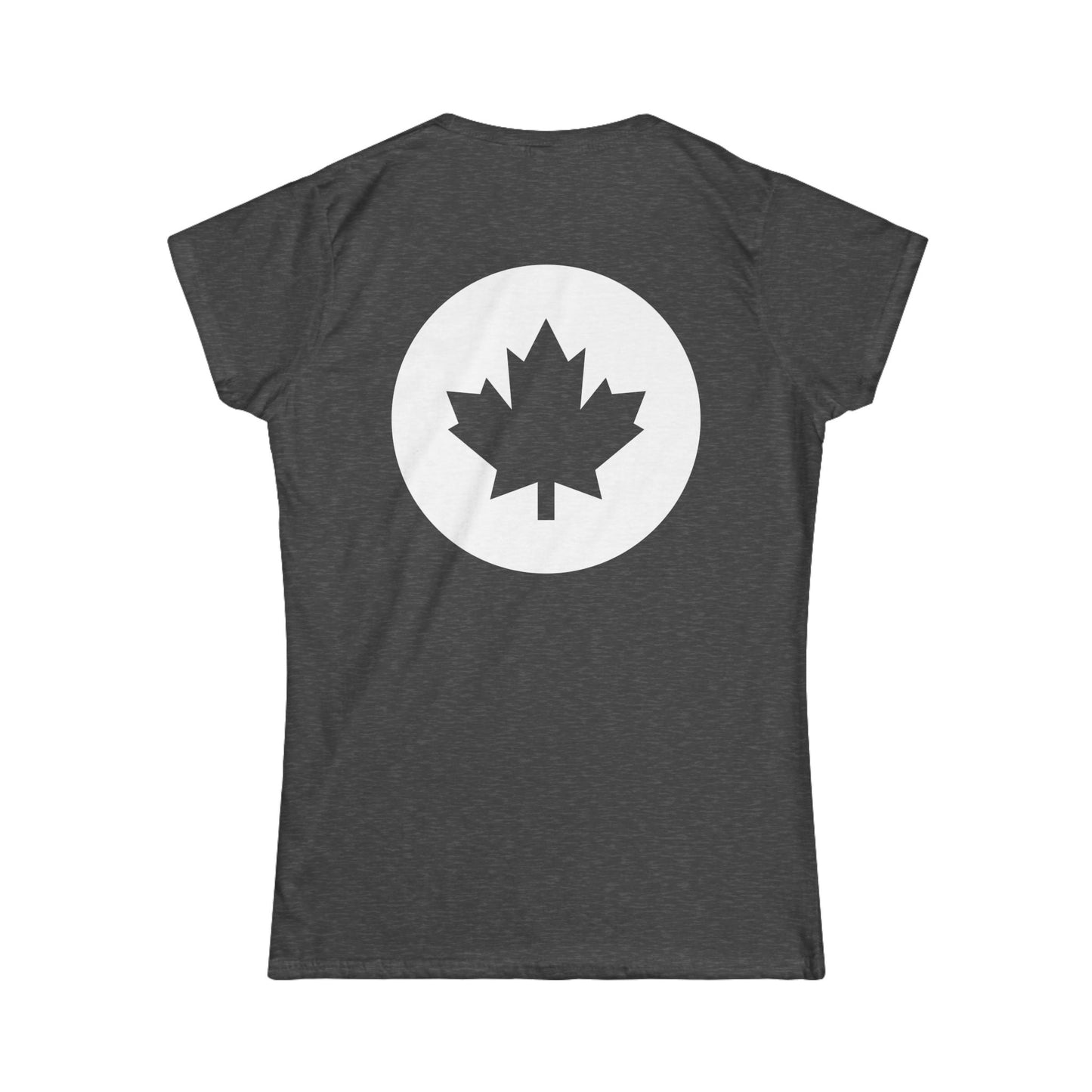 Canadian Women's Softstyle Tee - Celebrate Your Heritage Made In Canada! Printed In Canada!