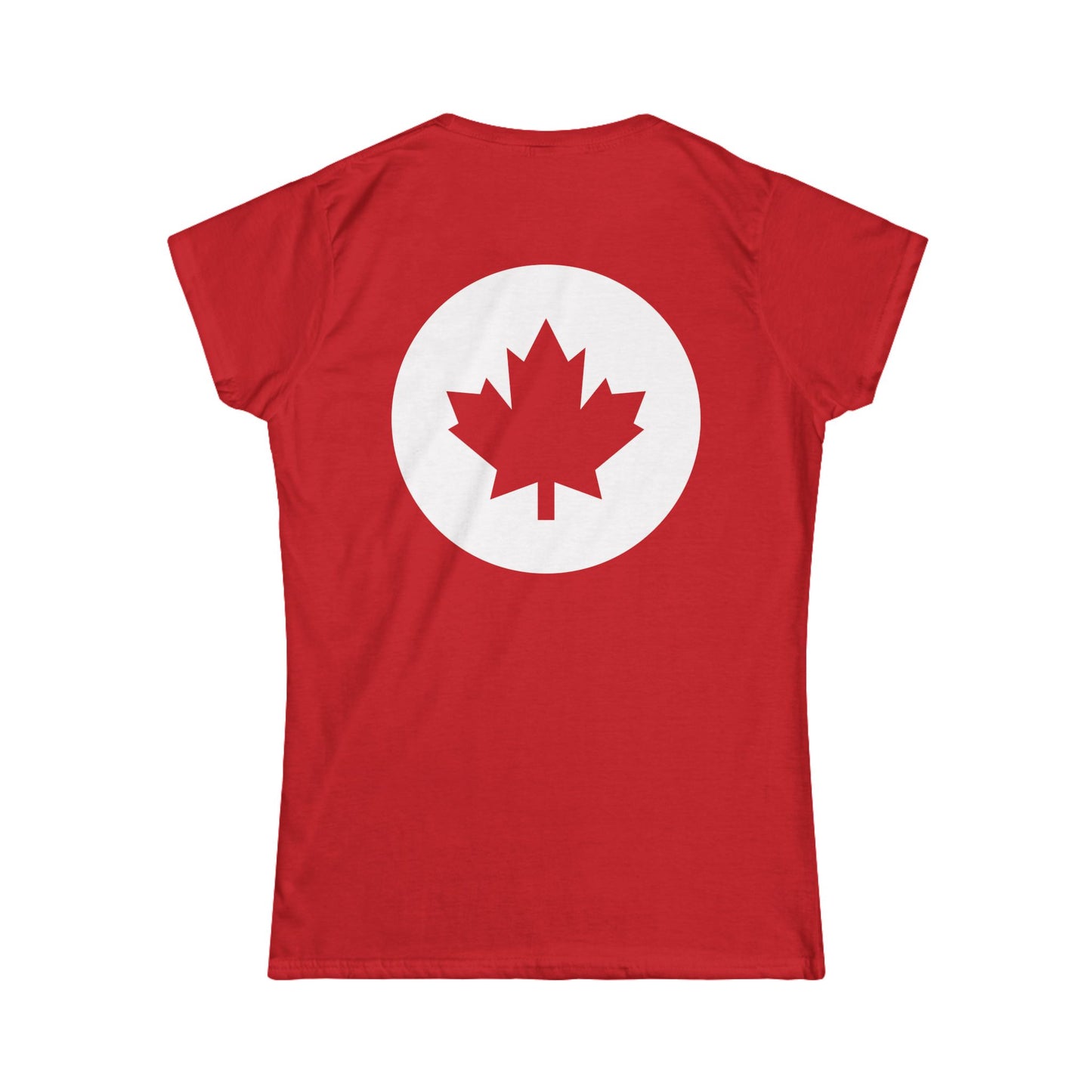Canadian Women's Softstyle Tee - Celebrate Your Heritage Made In Canada! Printed In Canada!