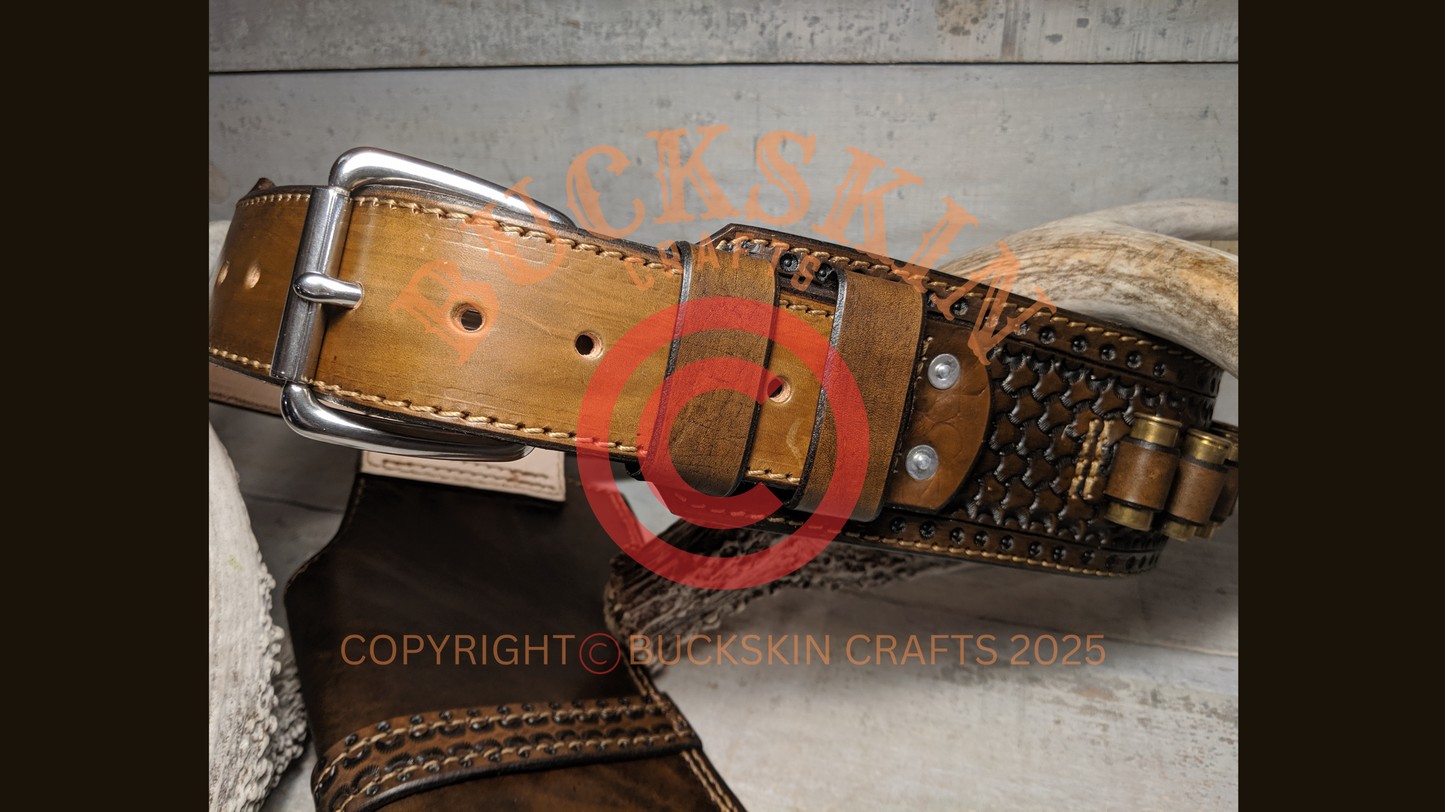 DELUXE DARK RIDER MARES LEG HOLSTER RIG
