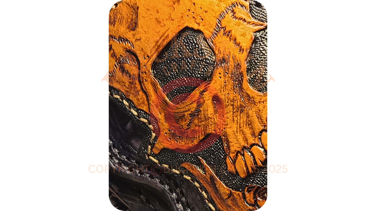 BLACK DEATH SKULL AND BONES FULL KIT