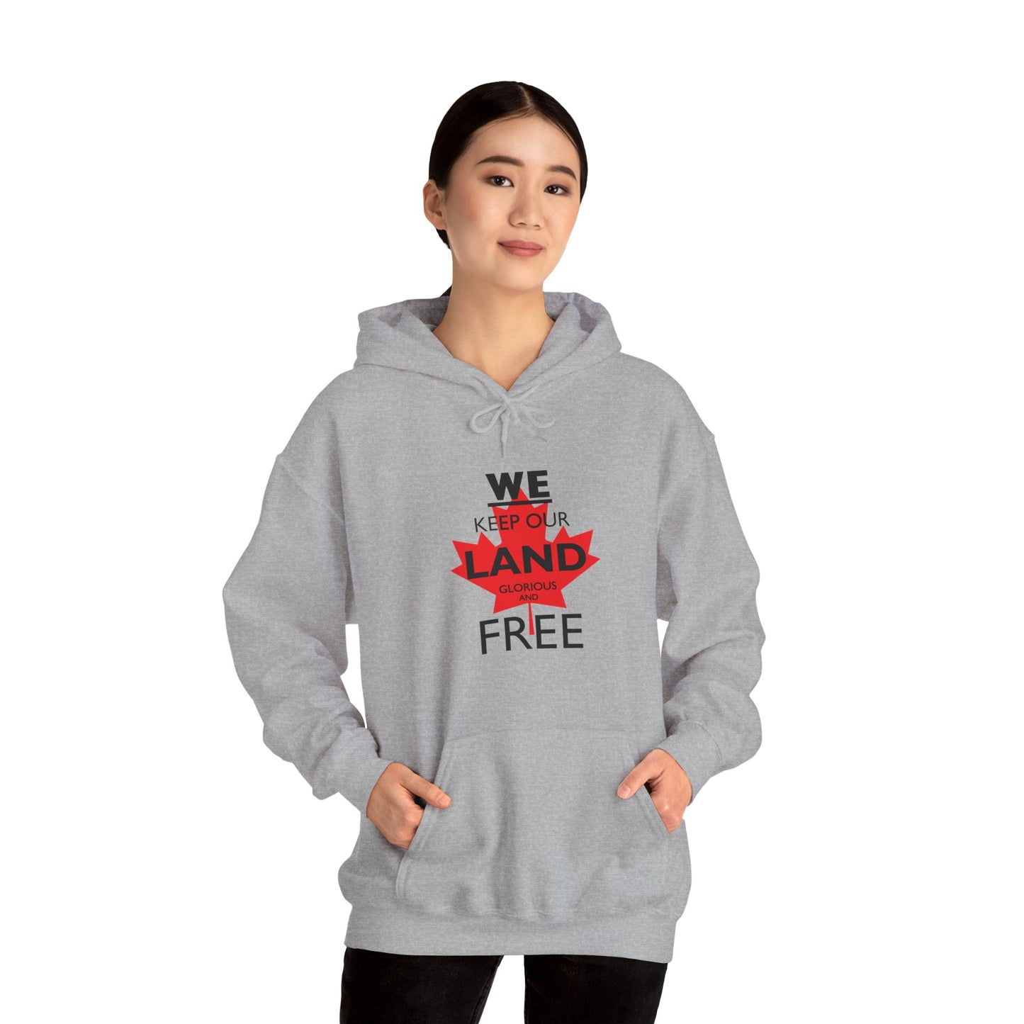 Made in Canada! Shop Local Buy Canadian - Freedom Land Canada Unisex Hoodie - Canadian Pride -