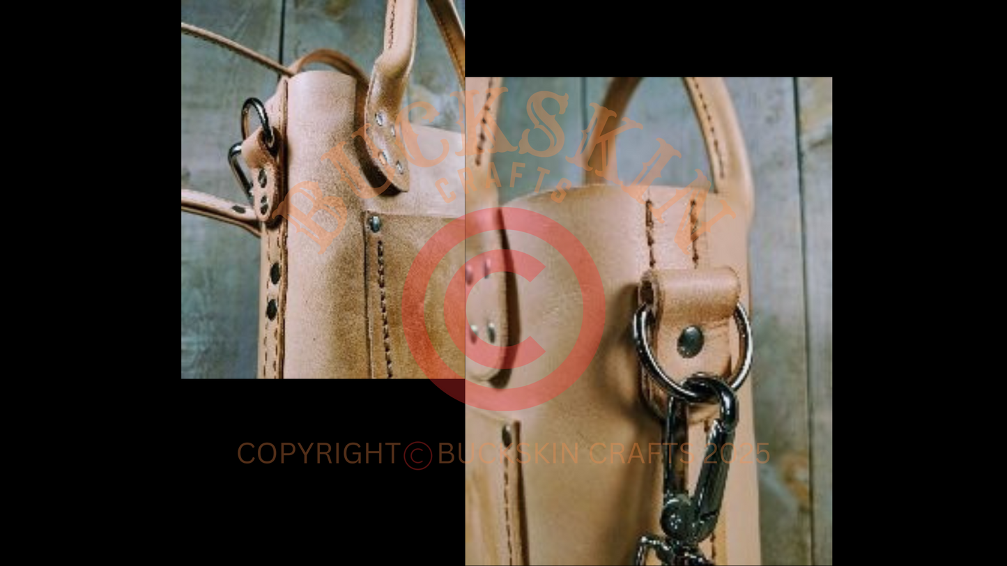 VEG TAN CUSTOM PLAINSMAN BAG