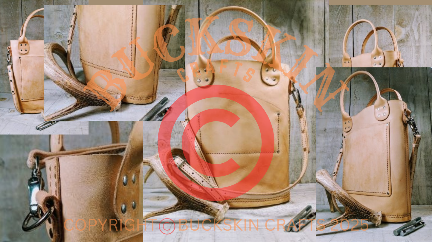 VEG TAN CUSTOM PLAINSMAN BAG