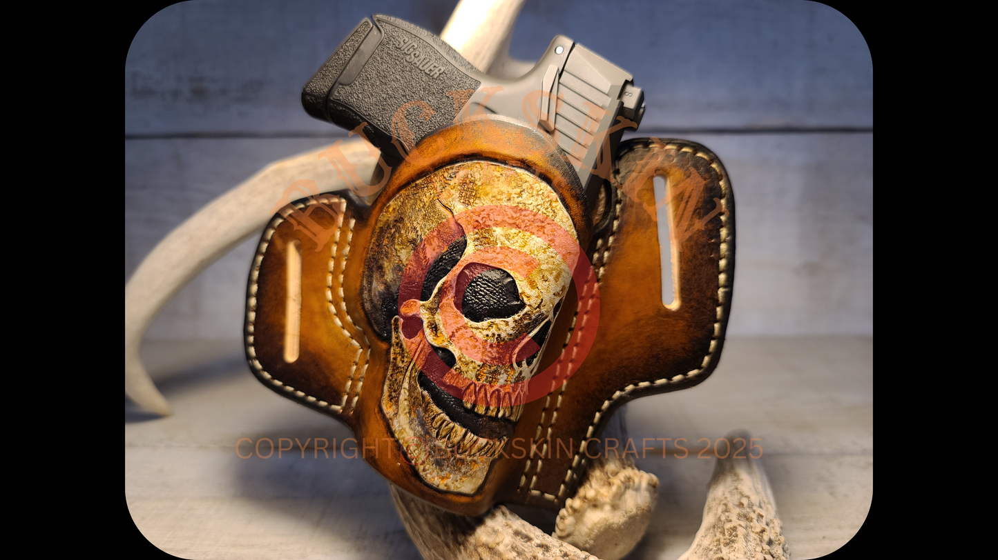 SIG P365 CUSTOM SKULL OPEN TOP OTW