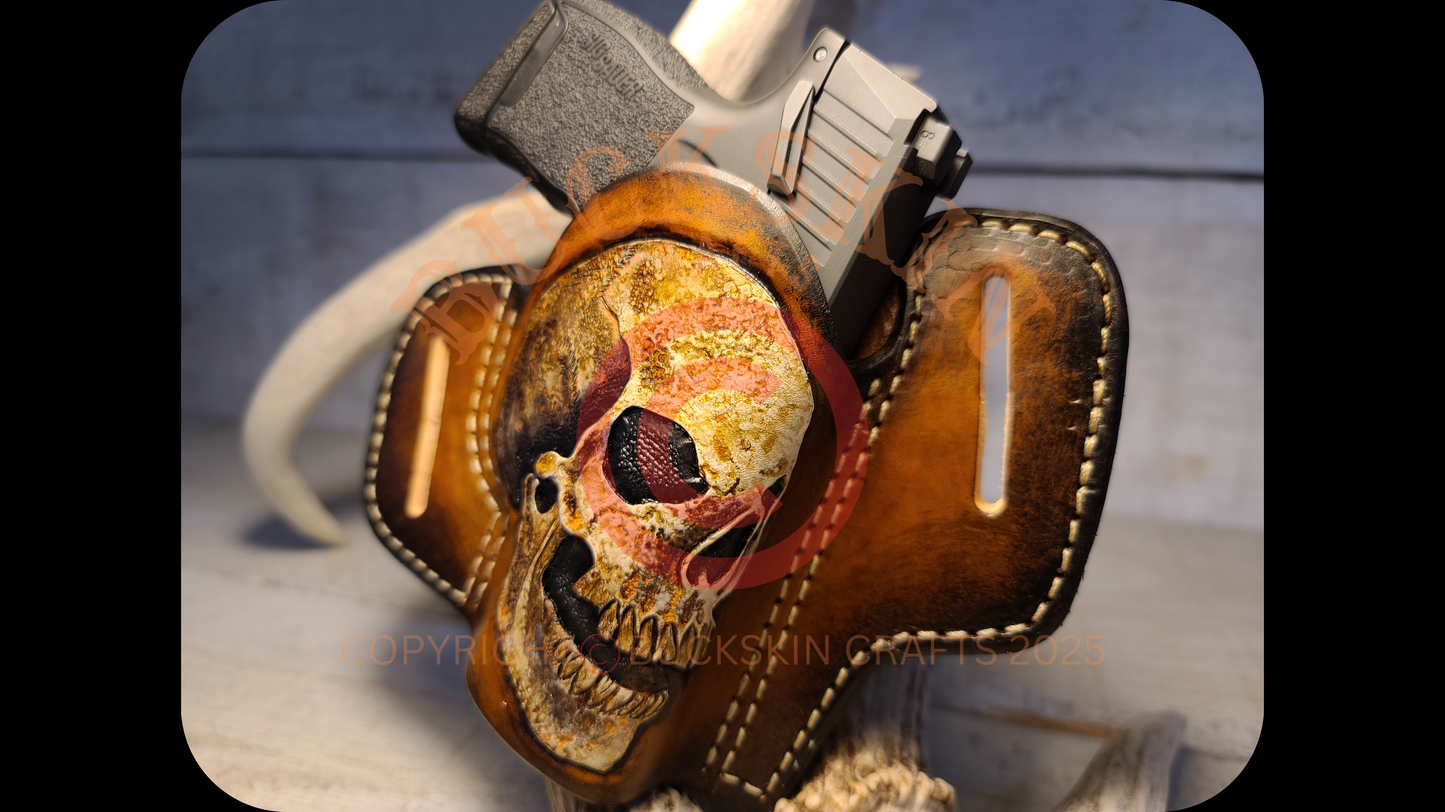 SIG P365 CUSTOM SKULL OPEN TOP OTW
