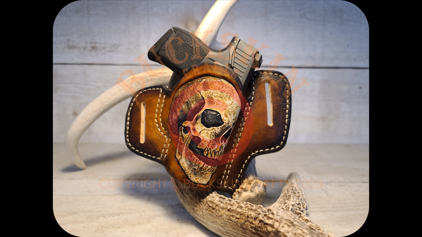 SIG P365 CUSTOM SKULL OPEN TOP OTW