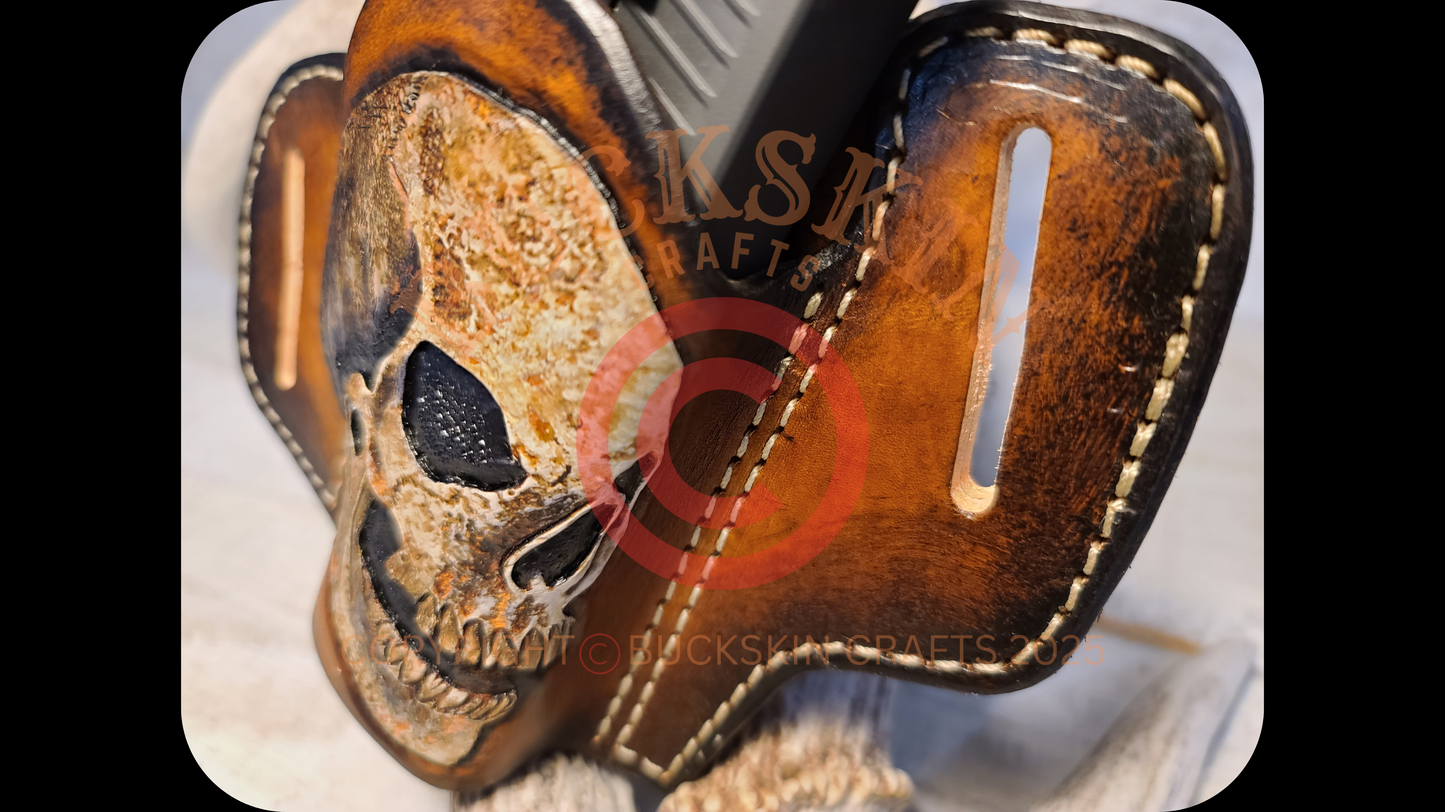SIG P365 CUSTOM SKULL OPEN TOP OTW